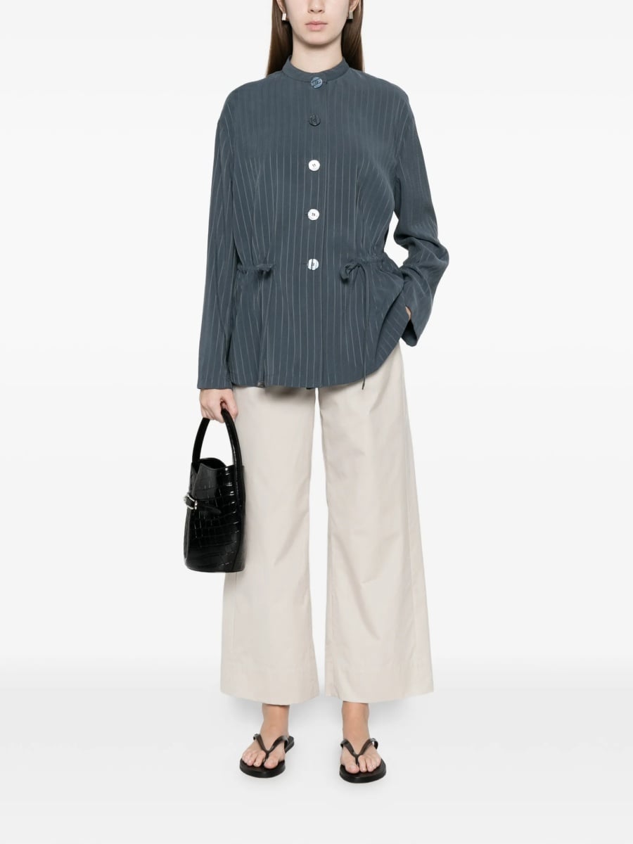 Pantaloni evazati S MaxMara neutri - Img 2