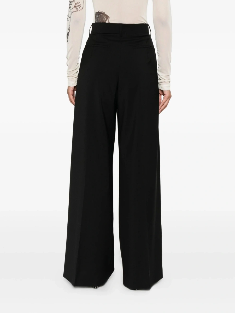 Pantaloni evazati SPORTMAX negri - Img 4