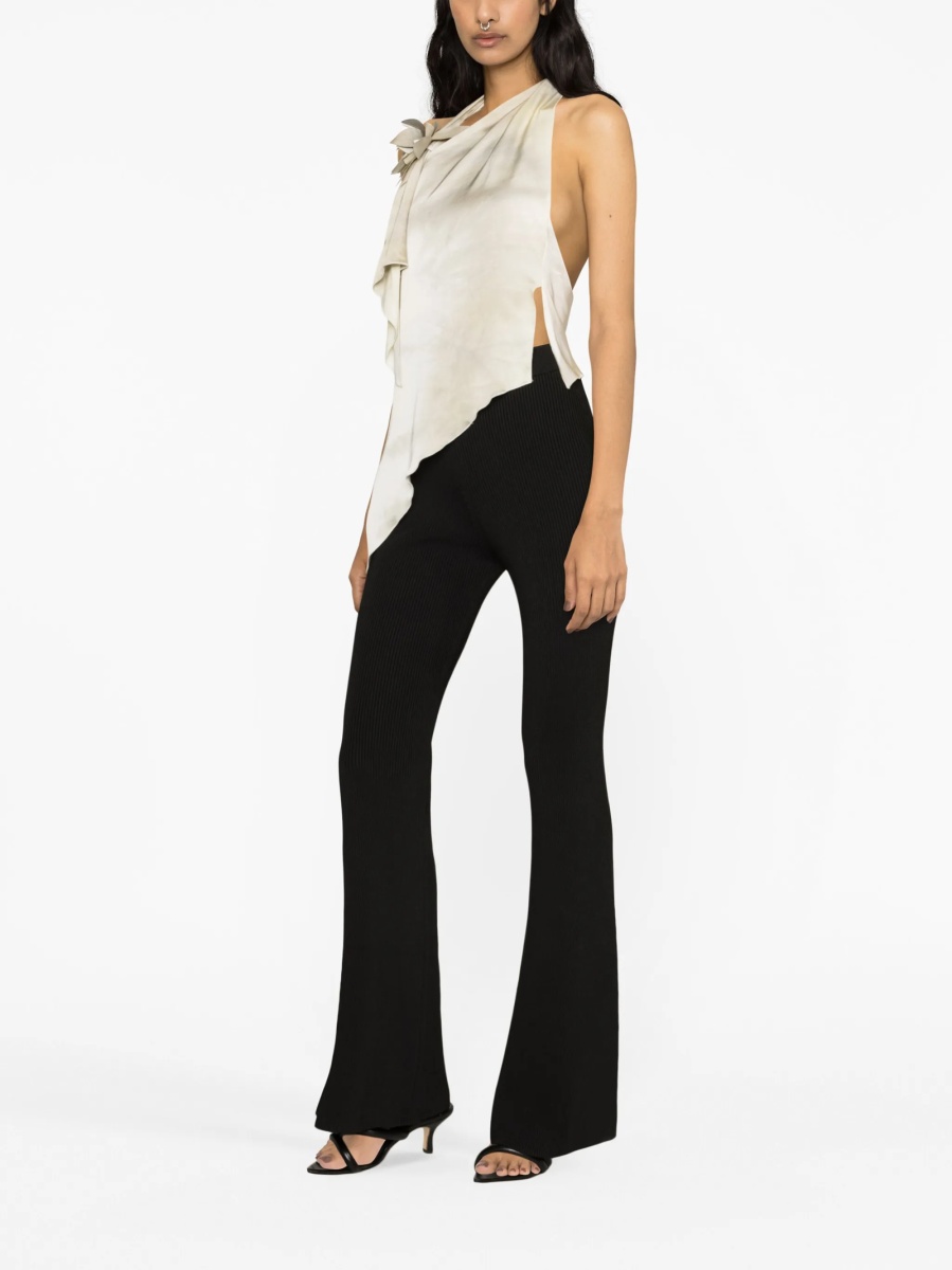 Pantaloni evazati Stella McCartney negri - Img 2
