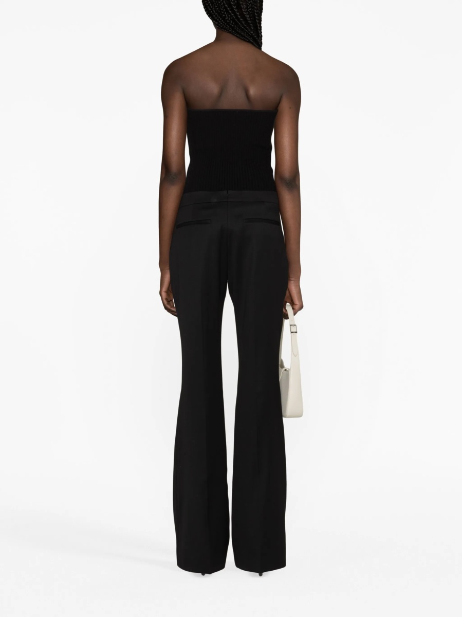 Pantaloni evazati Tom Ford negri din lana - Img 3