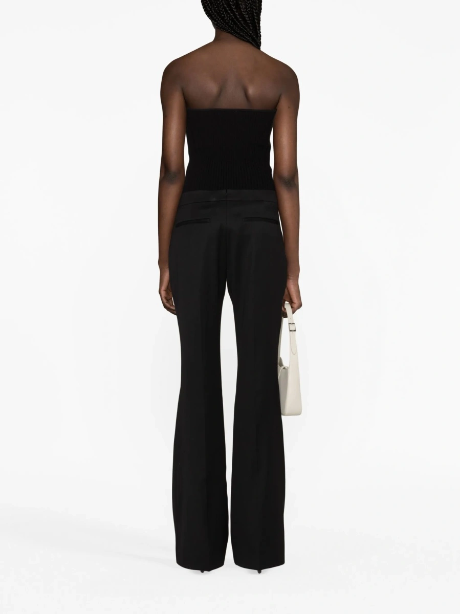 Pantaloni evazati Tom Ford negri din lana - Img 3