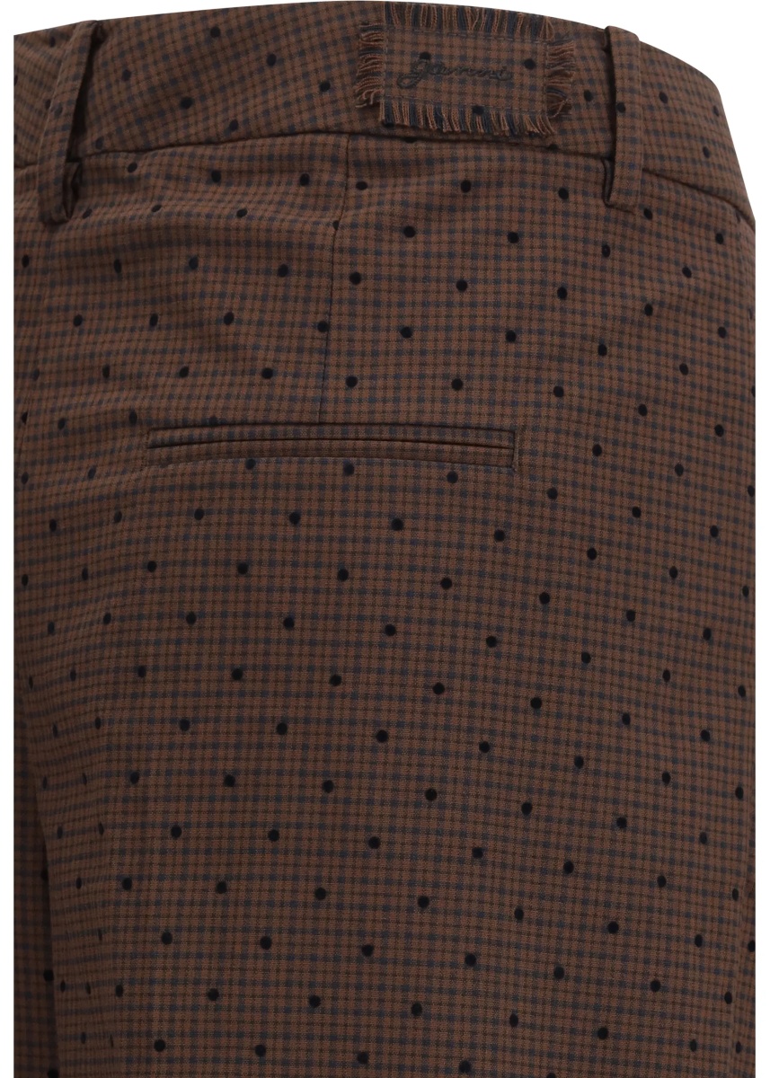 Pantaloni Flocked plaid crossover Pants - Img 3