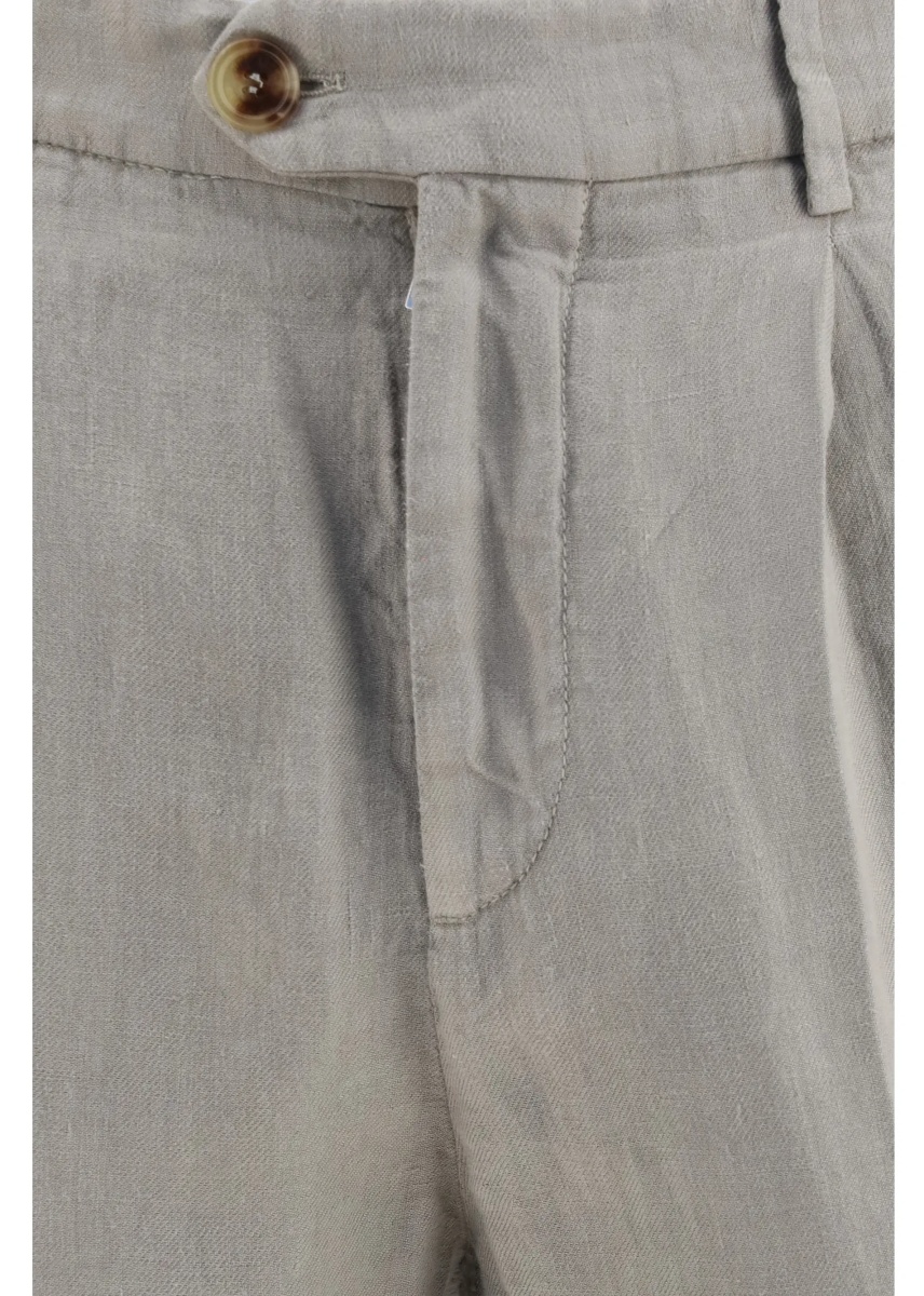 Pantaloni Garment dyed ginen gabardine Pants - Img 3