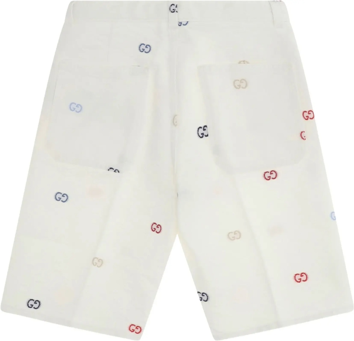 Pantaloni GG cotton denim jacquard Shorts - Img 4