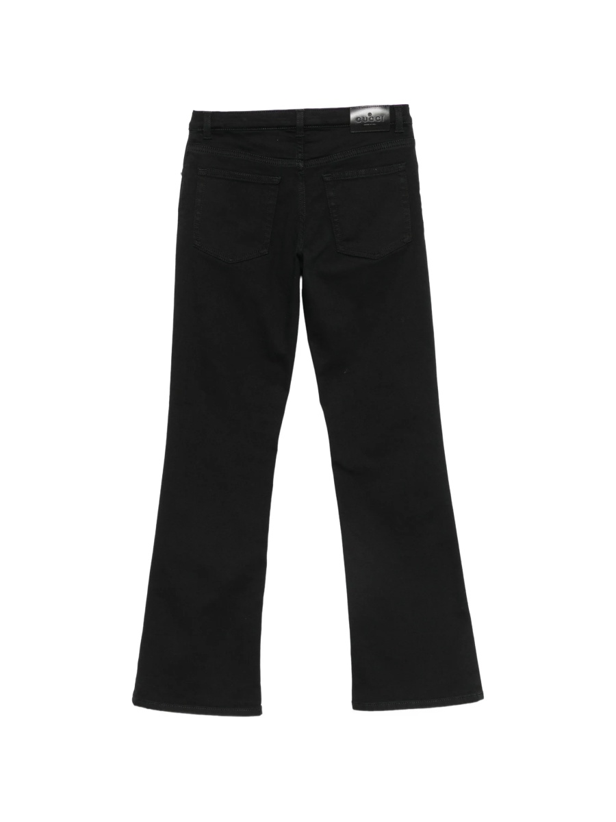 Pantaloni Gucci negri din bumbac si elastan - Img 2