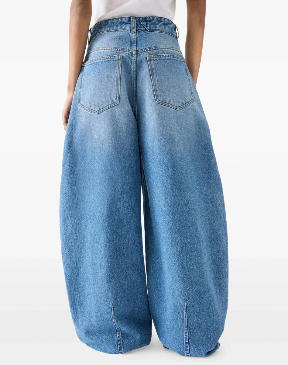 Pantaloni High-Waist Barrel-Leg Jeans - Img 6