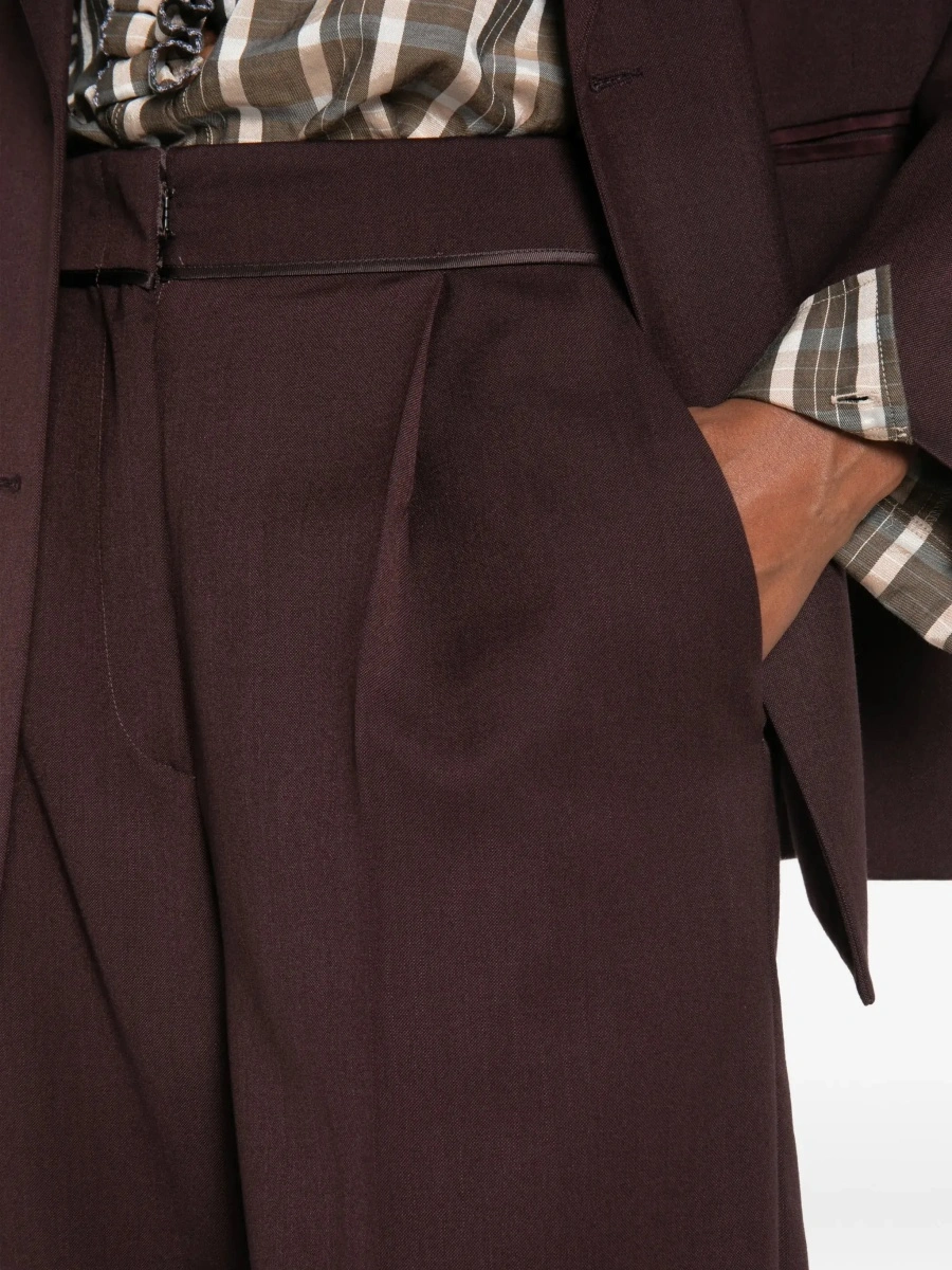 Pantaloni High waisted grain de poudre Pants - Img 8