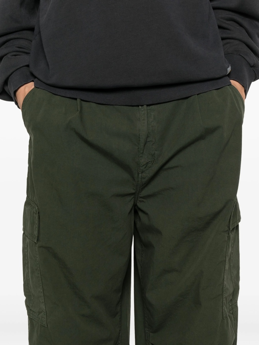 Pantaloni loose fit Carhartt verzi din bumbac - Img 5