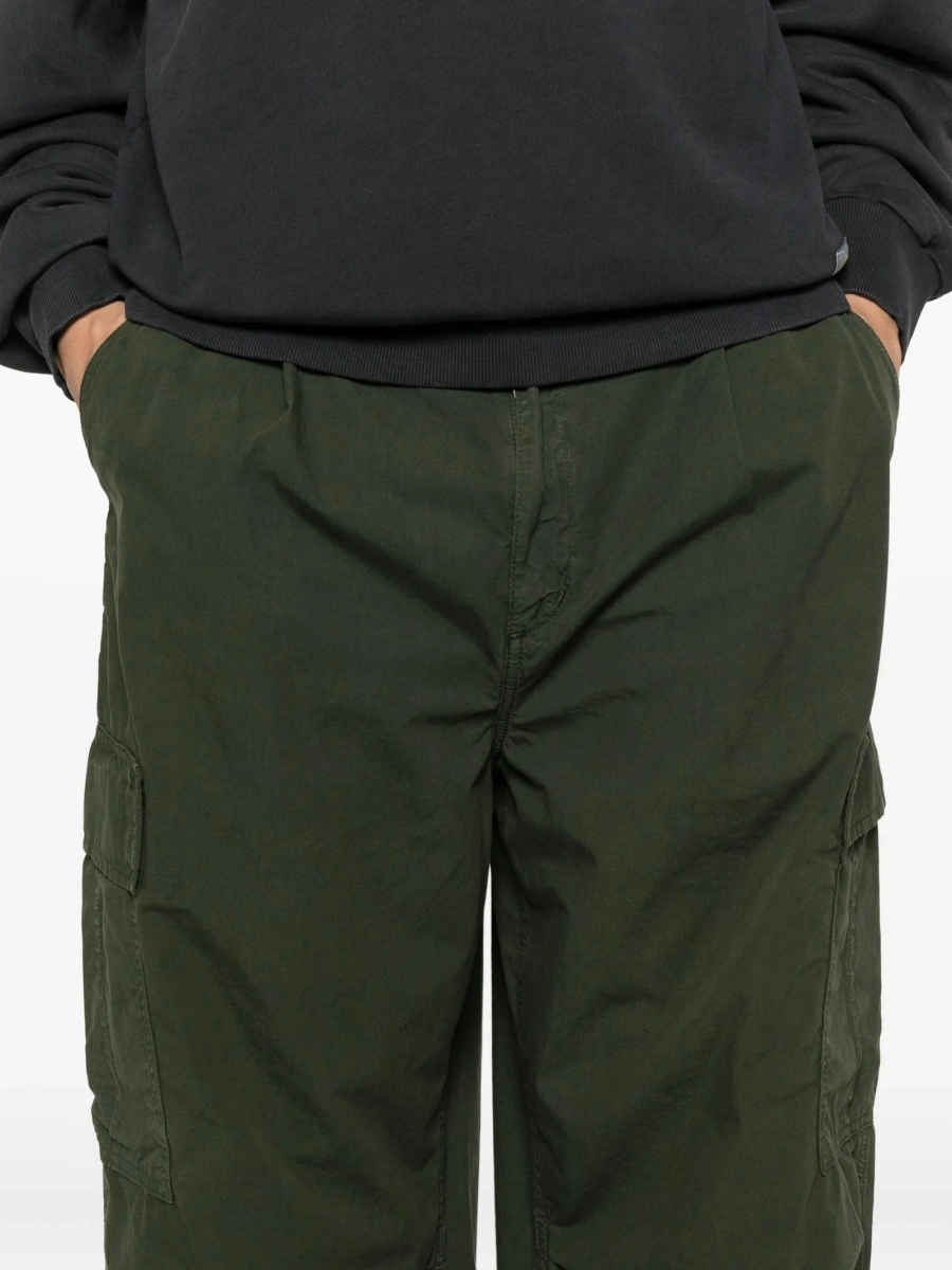 Pantaloni loose fit Carhartt verzi din bumbac - Img 5