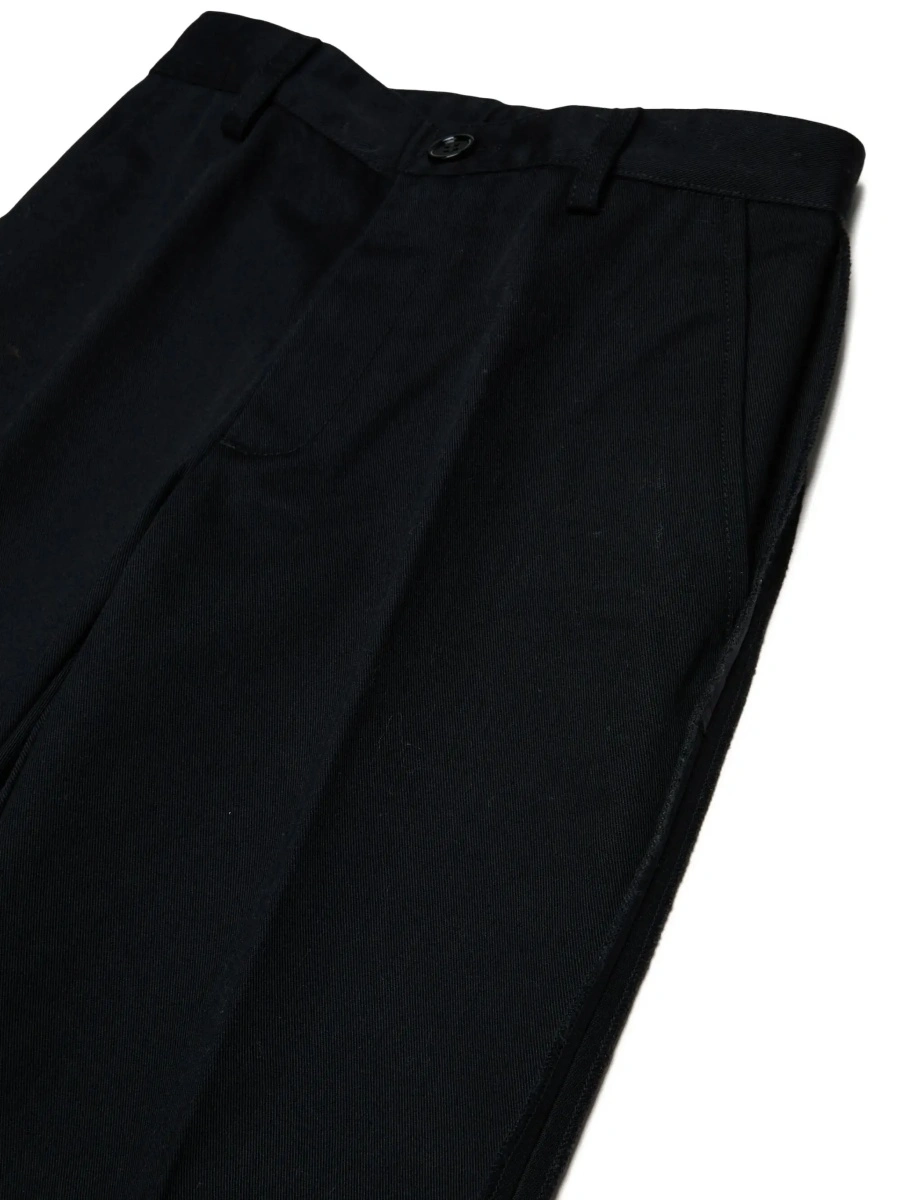 Pantaloni MM6 MAISON MARGIELA KIDS negri din bumbac - Img 5