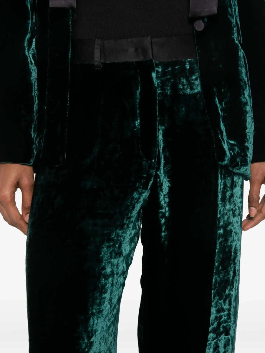 Pantaloni Moiré velvet tuxedo Pants - Img 8