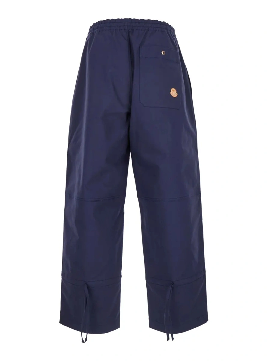 Pantaloni Moncler Genius albastri din bumbac - Img 2