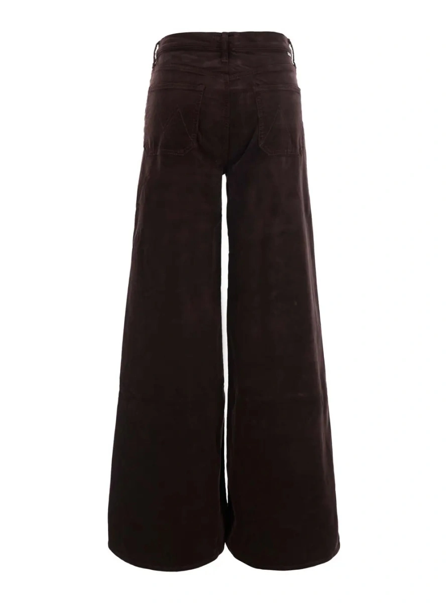 Pantaloni MOTHER maro din bumbac - Img 2
