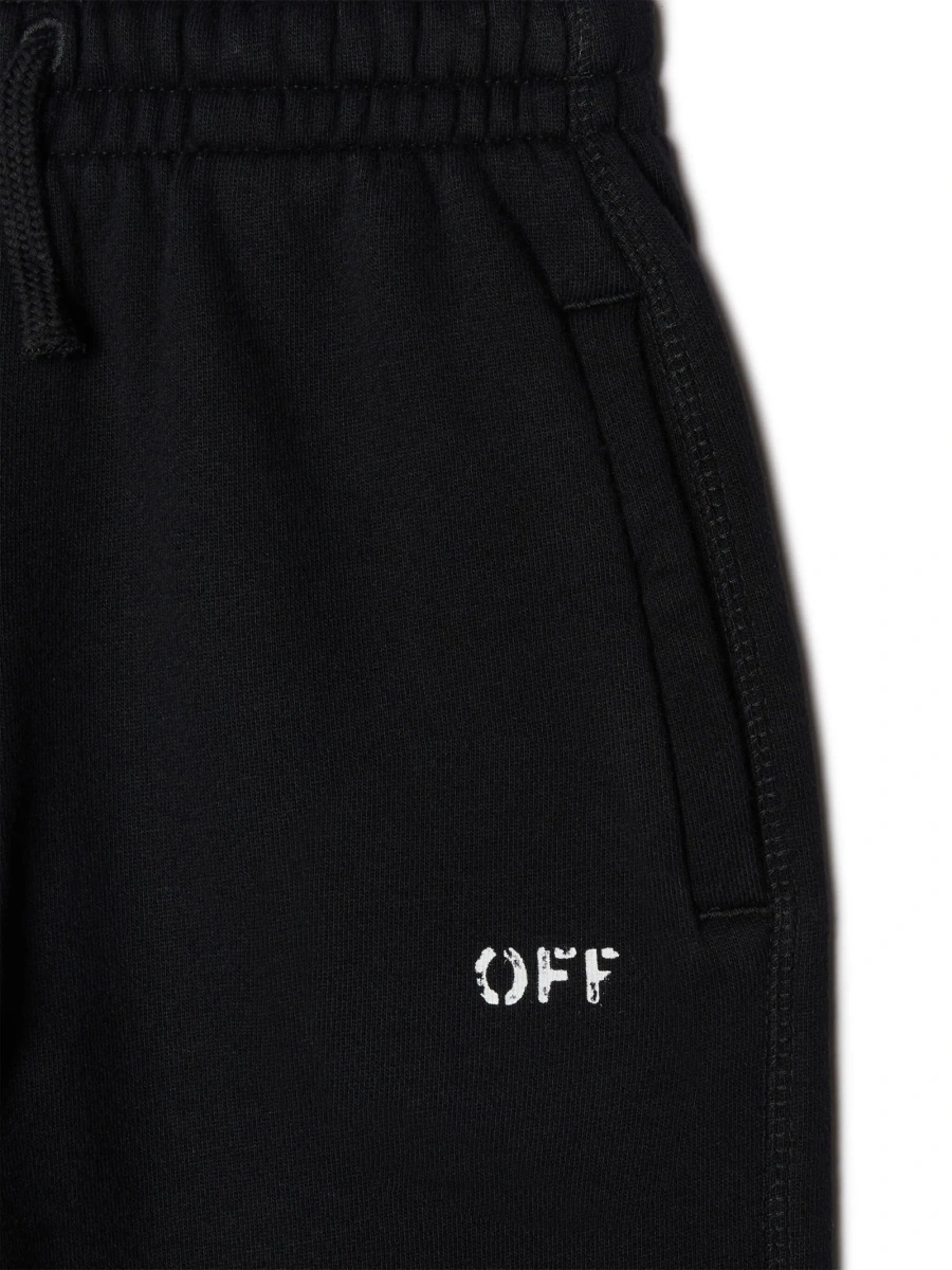 Pantaloni Off-White negri din bumbac - Img 3