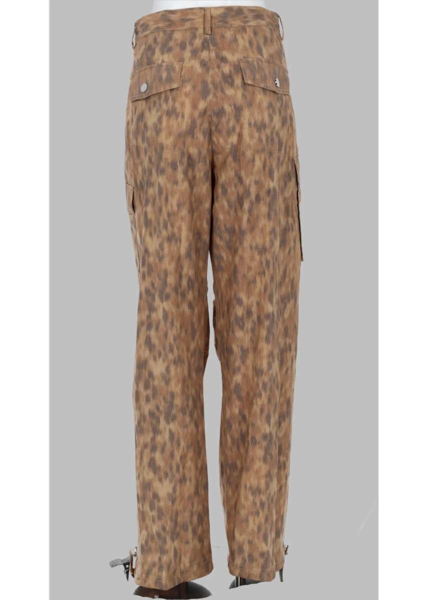 Pantaloni Pantalone Cargo In Cotone Stampato - Img 2