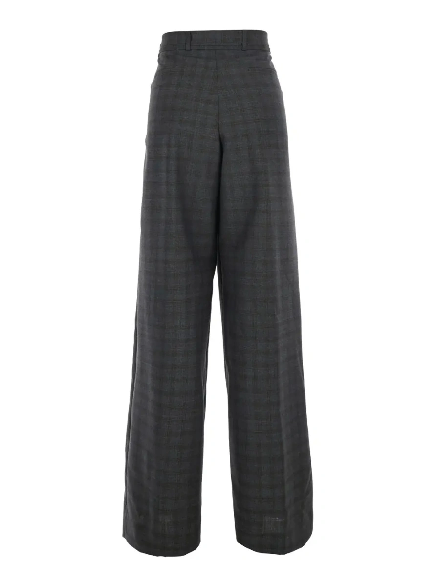 Pantaloni 'PECHA' Brown High-waisted Pants with Striped Motif in for Women - Img 2