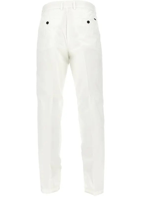 Pantaloni Pima cotton pants with dart - Img 3