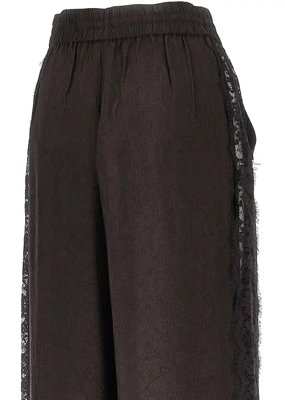 Pantaloni Pinko maro din jacquard - Img 4