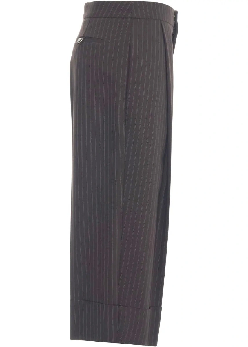 Pantaloni Pinstripe culotte - Img 4
