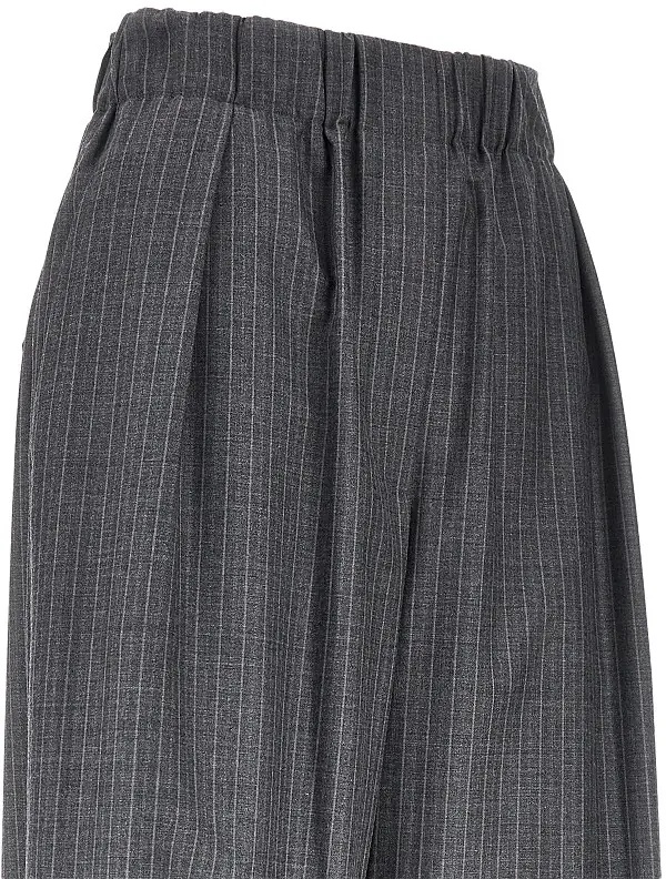 Pantaloni Pinstriped wool pants - Img 2