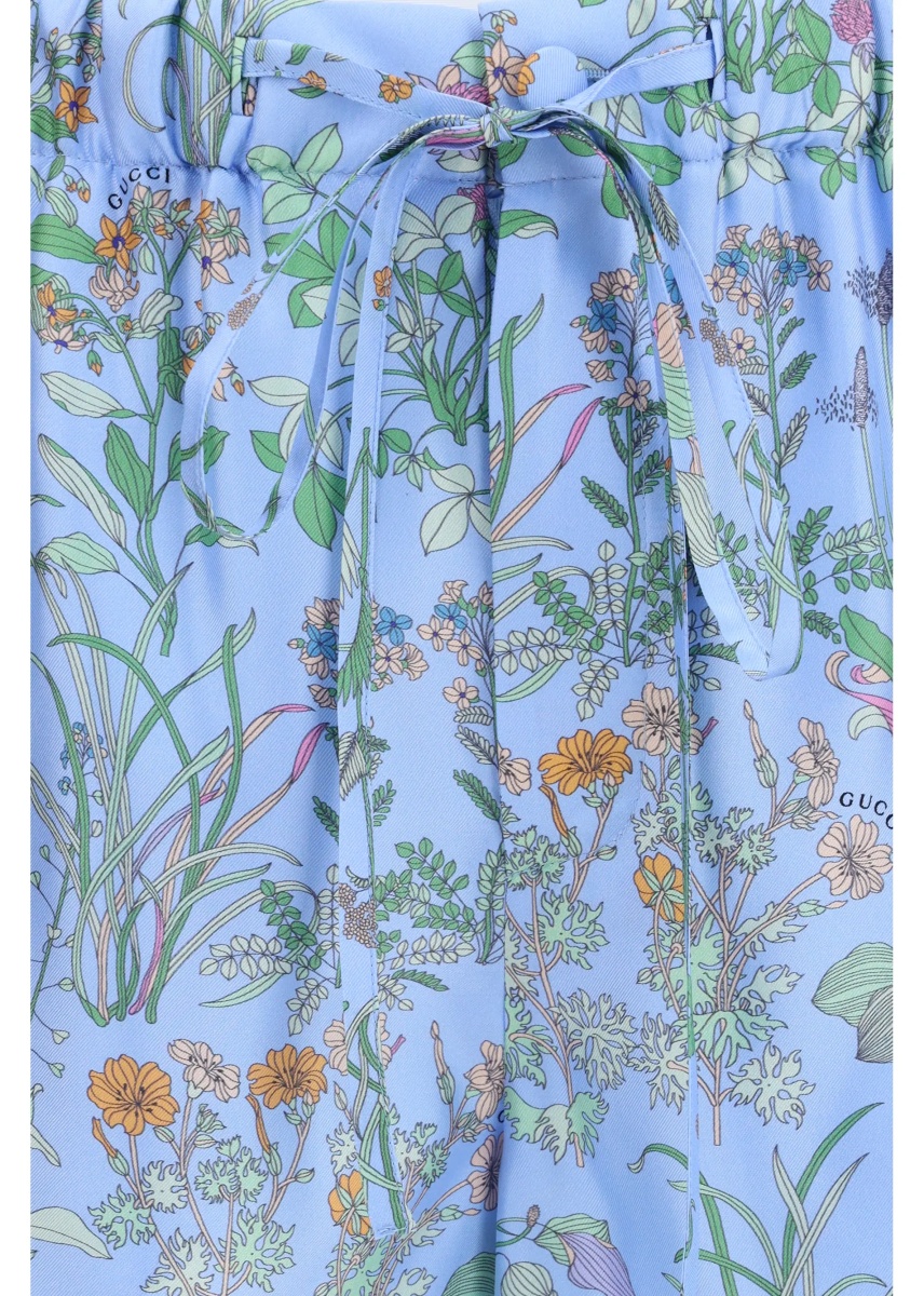Pantaloni Printed silk twill Shorts - Img 3