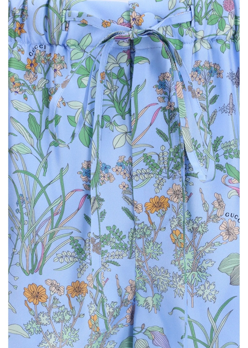 Pantaloni Printed silk twill Shorts - Img 3