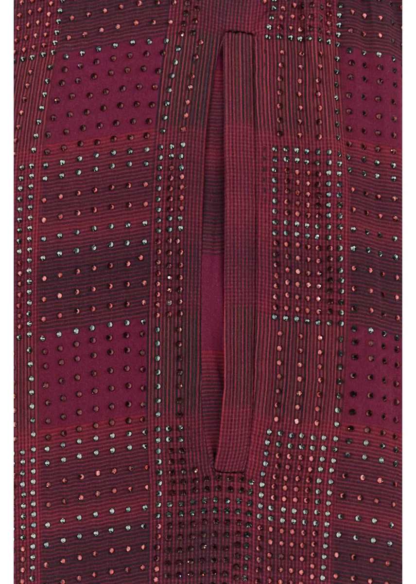 Pantaloni Relaxed Tailoring check satin Pants - Img 3