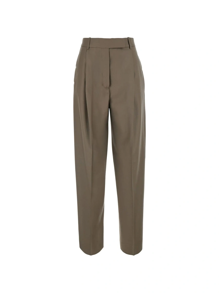 Pantaloni ROHE maro din lana - Img 6