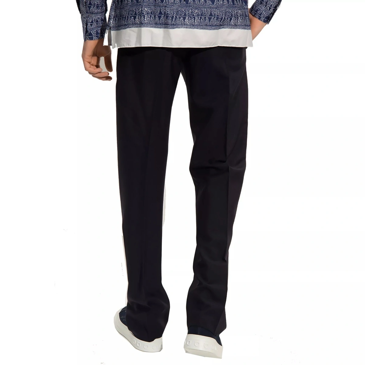 Pantaloni Salvatore Ferragamo Cotton And Silk Pants - Img 3