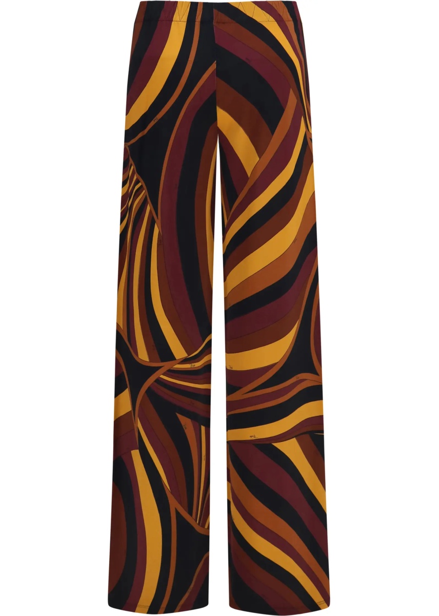 Pantaloni Satin jersey Pants in Iride print - Img 2