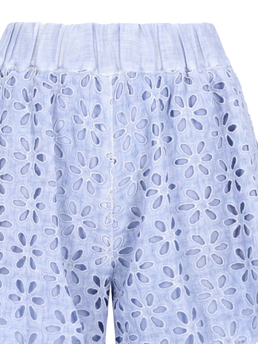 Pantaloni scurti 120% LINO albastri - Img 2