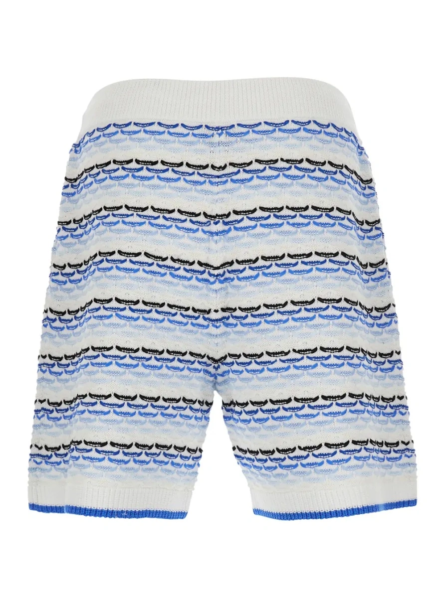 Pantaloni scurti Casablanca albastri din bumbac - Img 2