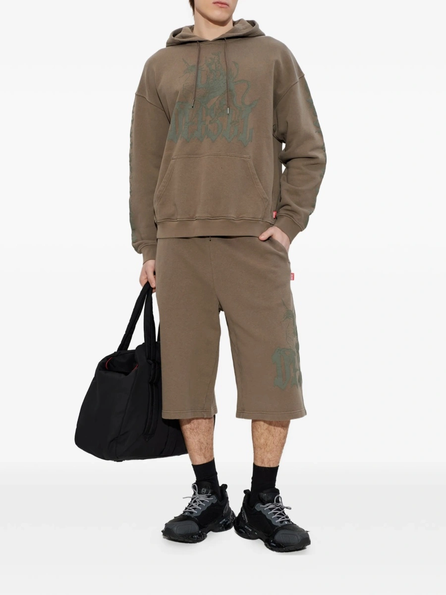 Pantaloni scurti Diesel maro - Img 2