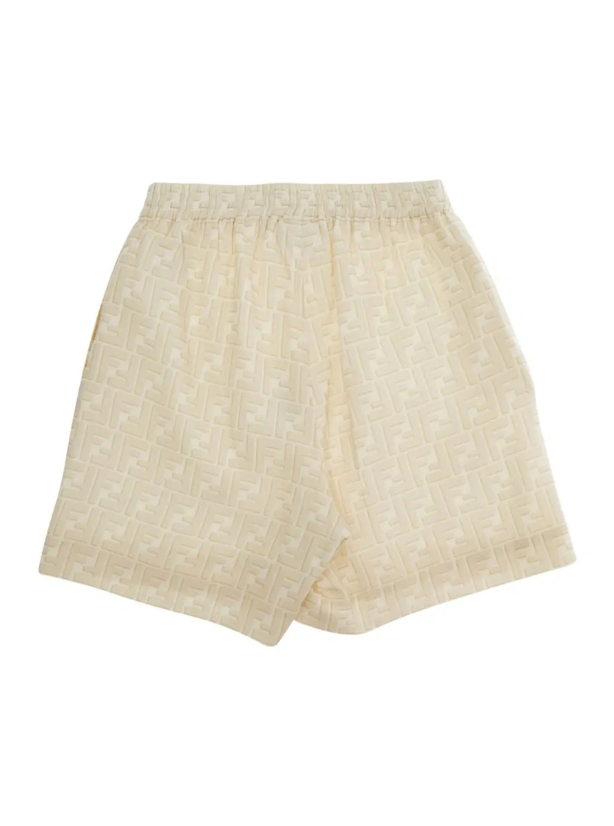 Pantaloni scurti Fendi galbeni din in - Img 2