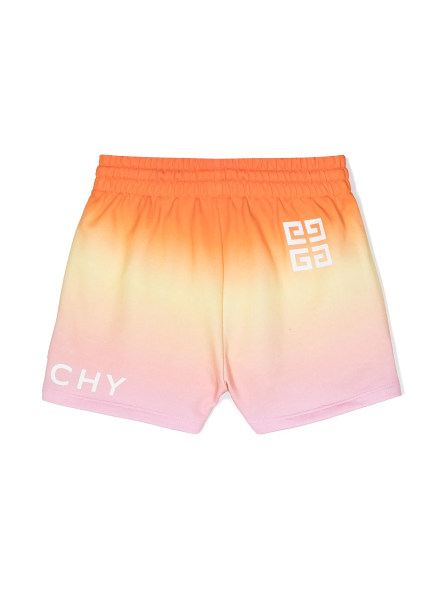 Pantaloni scurti Givenchy portocalii din bumbac - Img 2