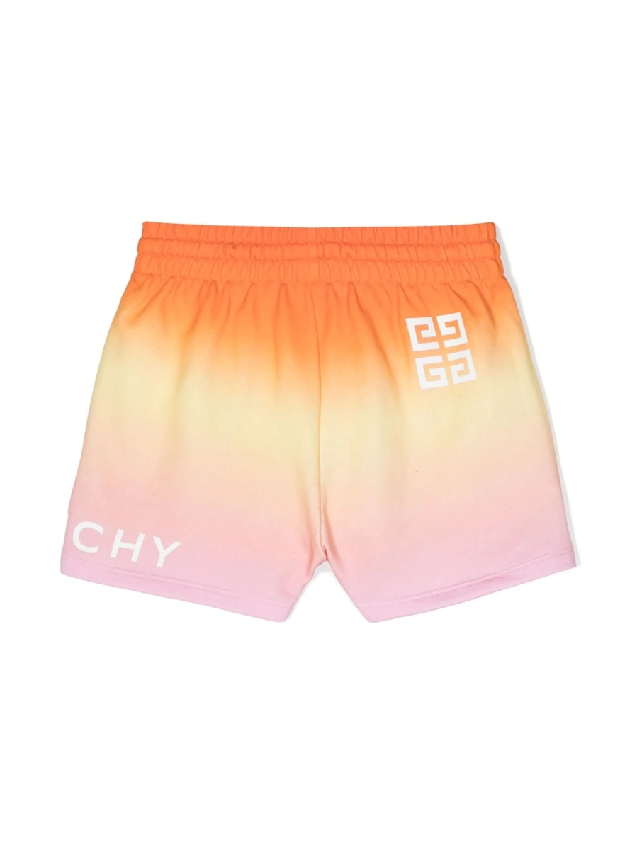 Pantaloni scurti Givenchy portocalii din bumbac - Img 2