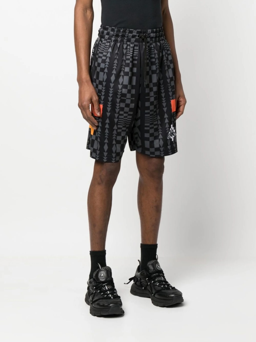 Pantaloni scurti Marcelo Burlon negri - Img 3