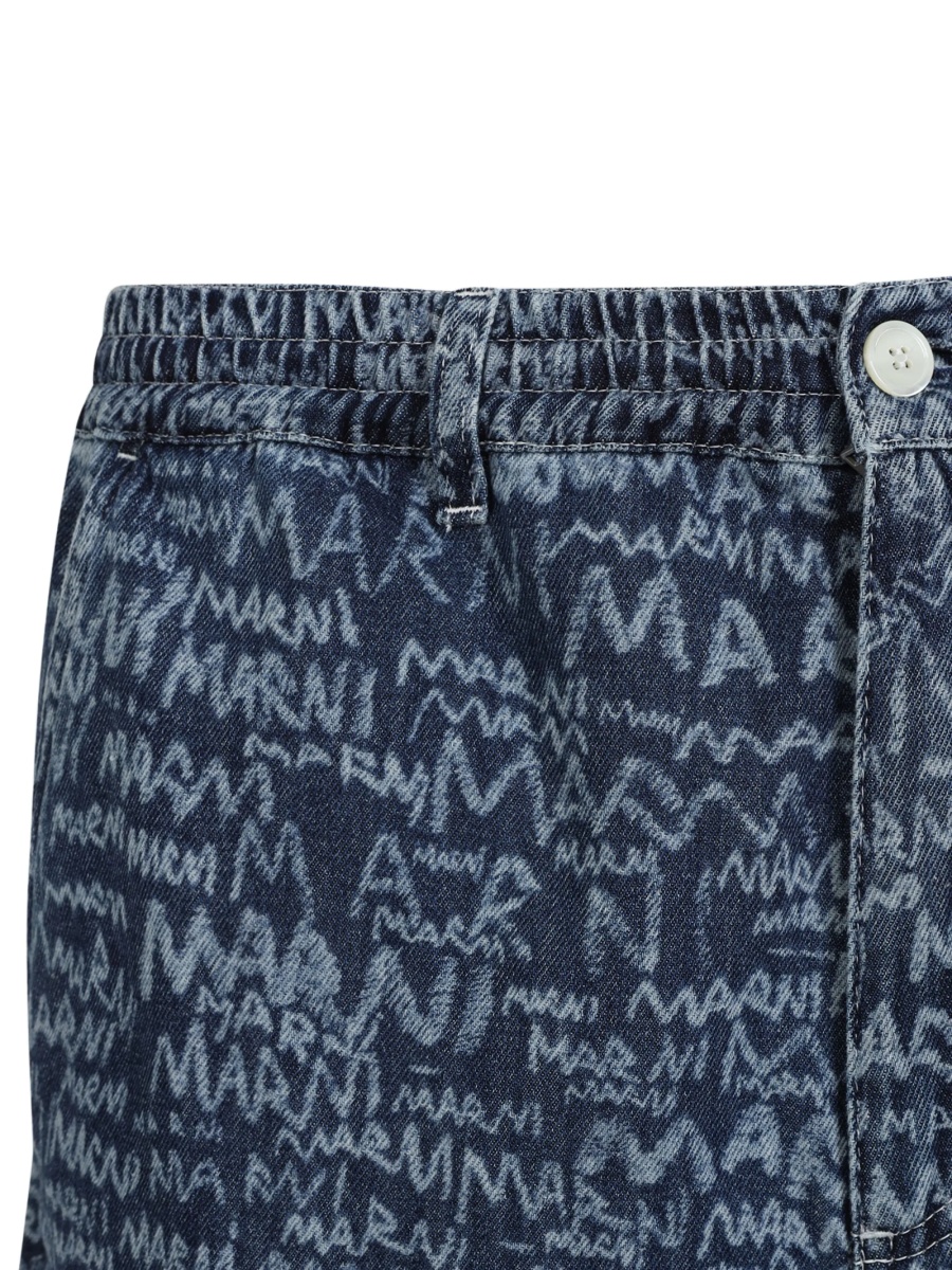 Pantaloni scurti Marni albastri - Img 3