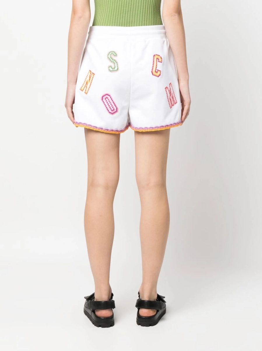 Pantaloni scurti Moschino albi - Img 4