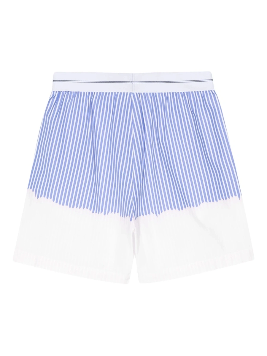 Pantaloni scurti MSGM albastri din bumbac - Img 2