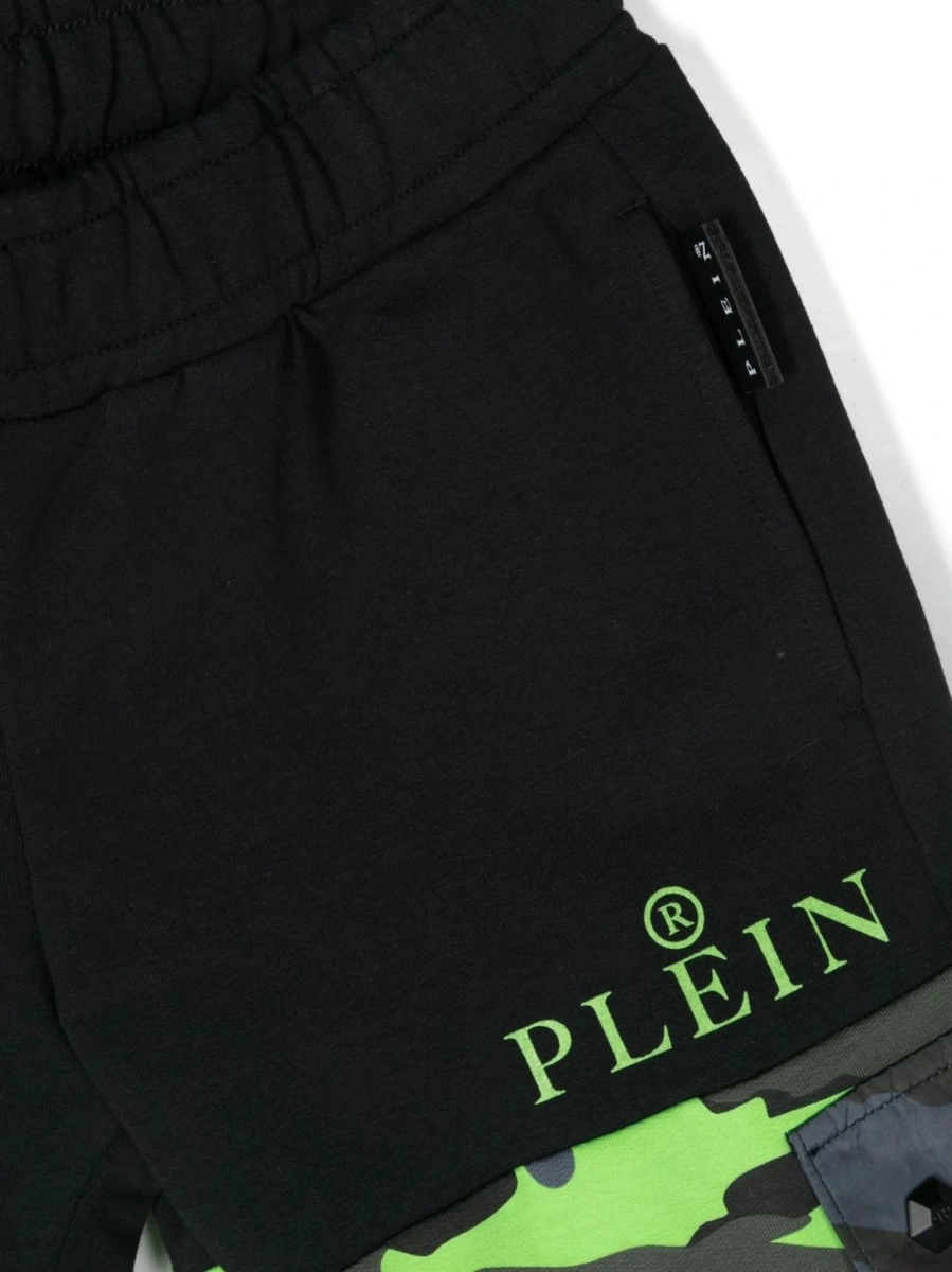 Pantaloni scurti Philipp Plein negri - Img 3