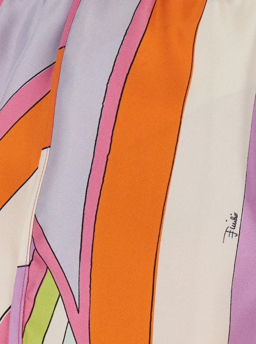 Pantaloni scurti PUCCI multicolor din matase - Img 4