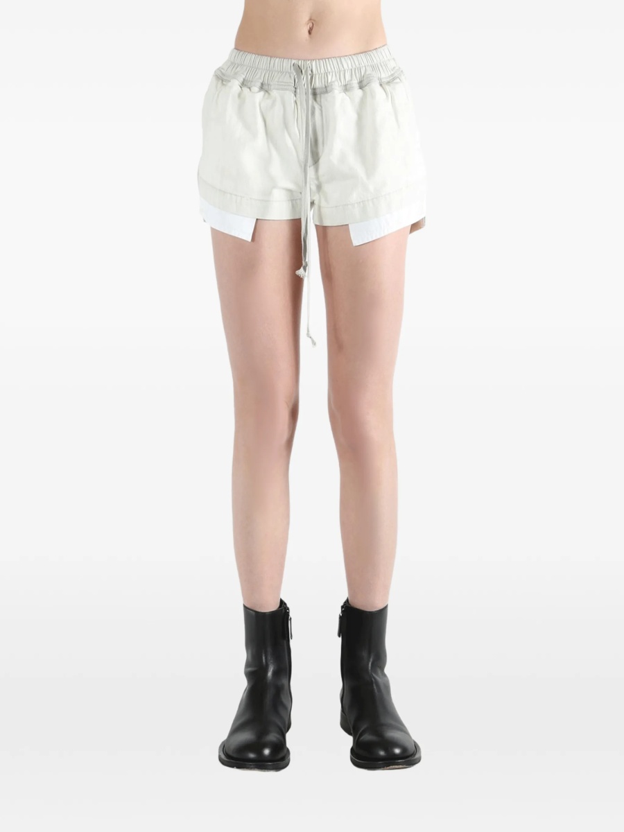 Pantaloni scurti Rick Owens albi - Img 2