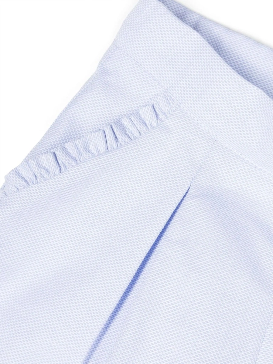 Pantaloni scurti SIMONETTA albastri din bumbac - Img 3