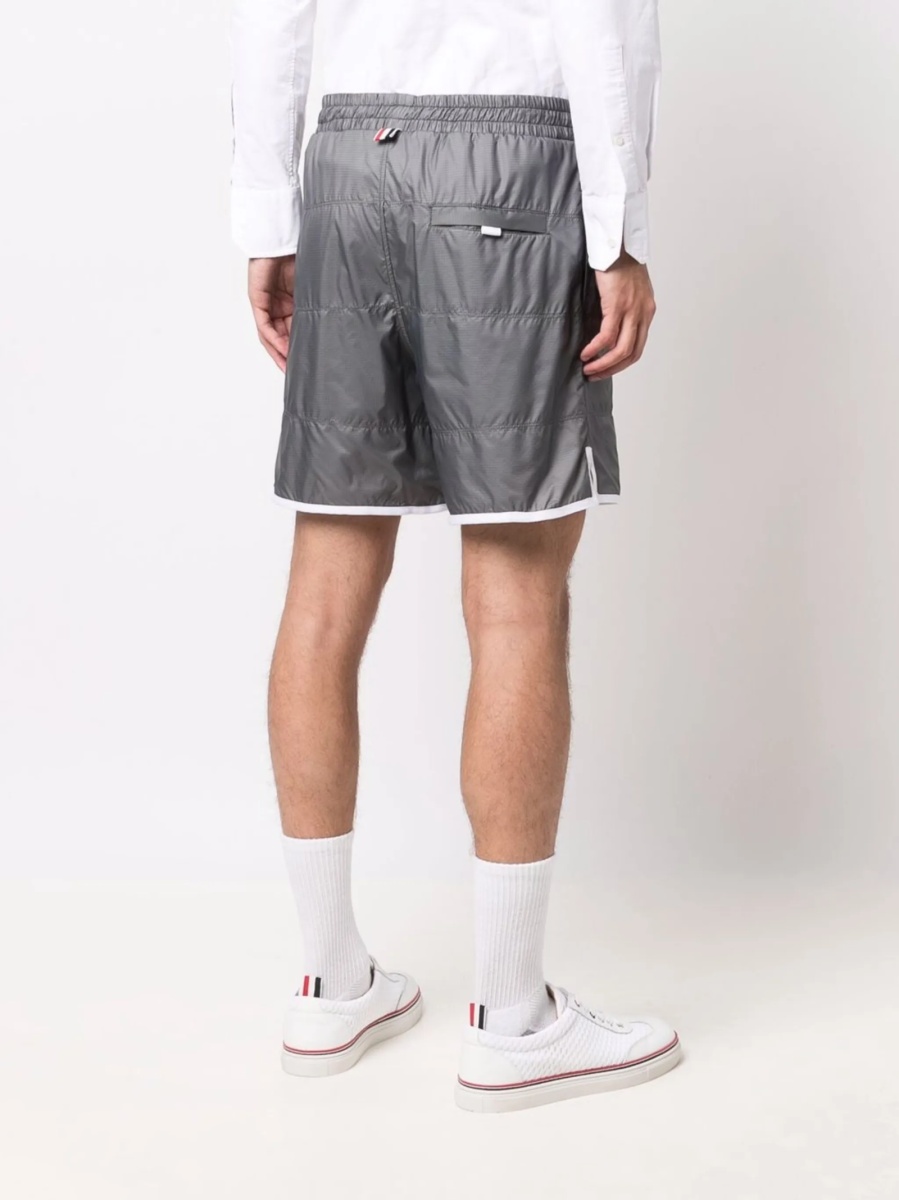 Pantaloni scurti Thom Browne argintii - Img 4