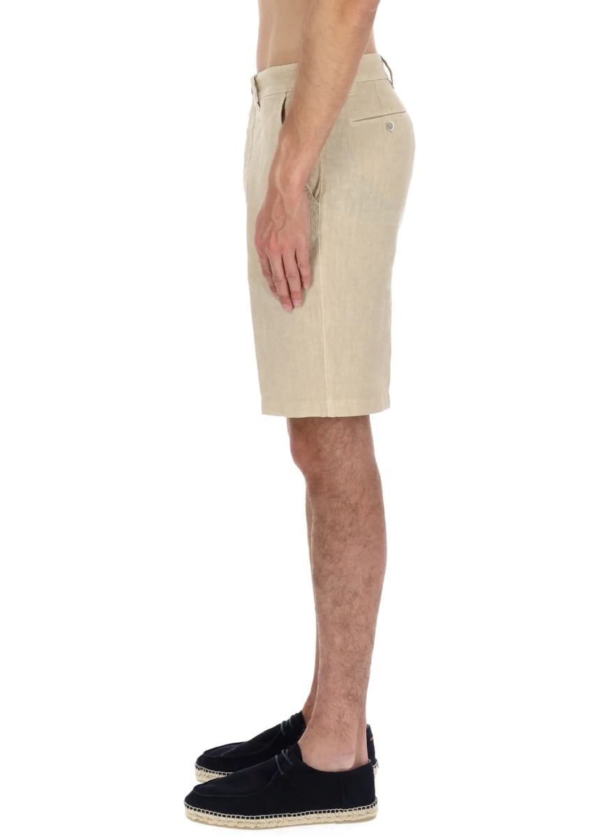 Pantaloni Shorts In Lino - Img 4