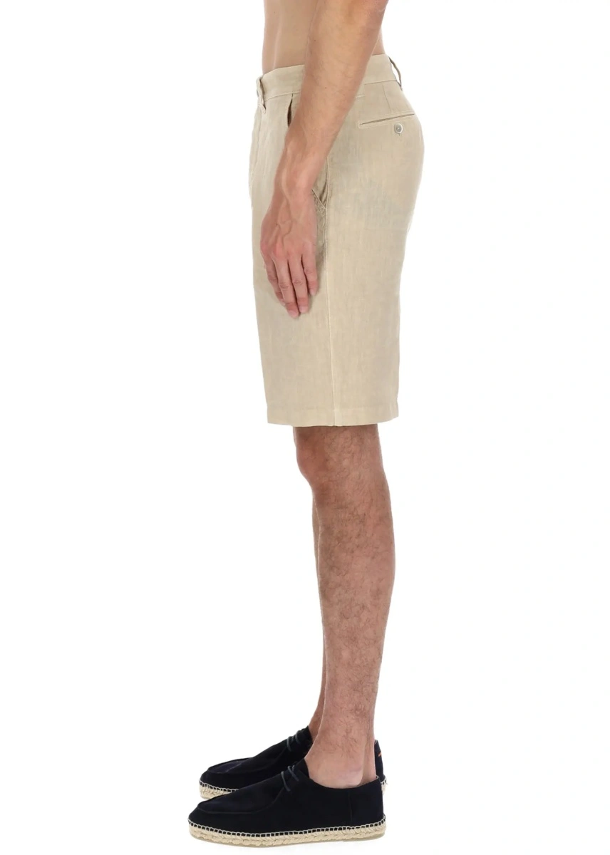 Pantaloni Shorts In Lino - Img 4