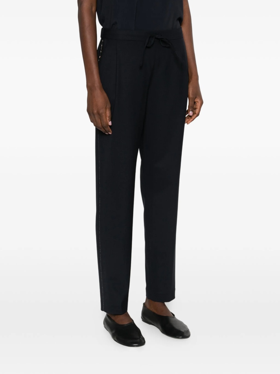 Pantaloni slim fit Fabiana Filippi albastri - Img 2