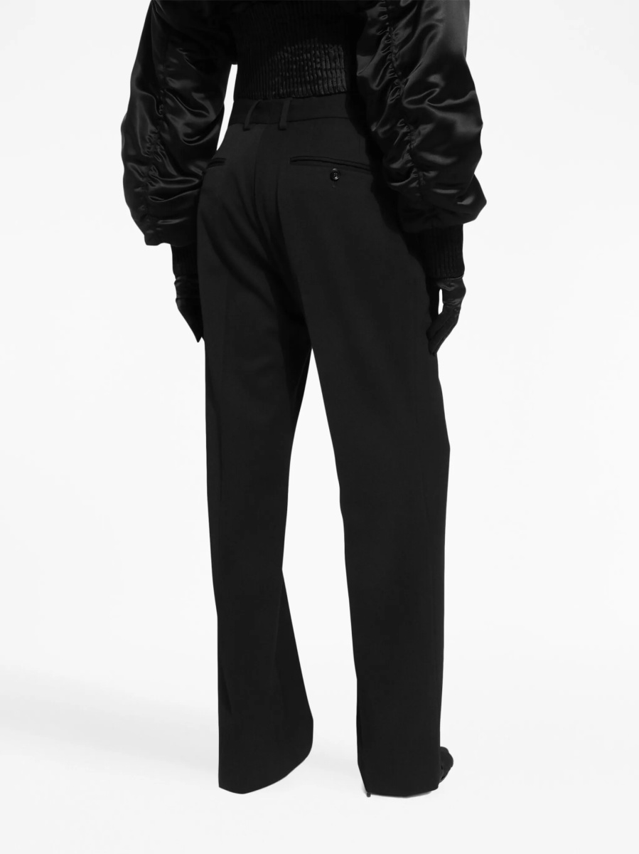 Pantaloni talie inalta Dolce &amp; Gabbana negri - Img 4