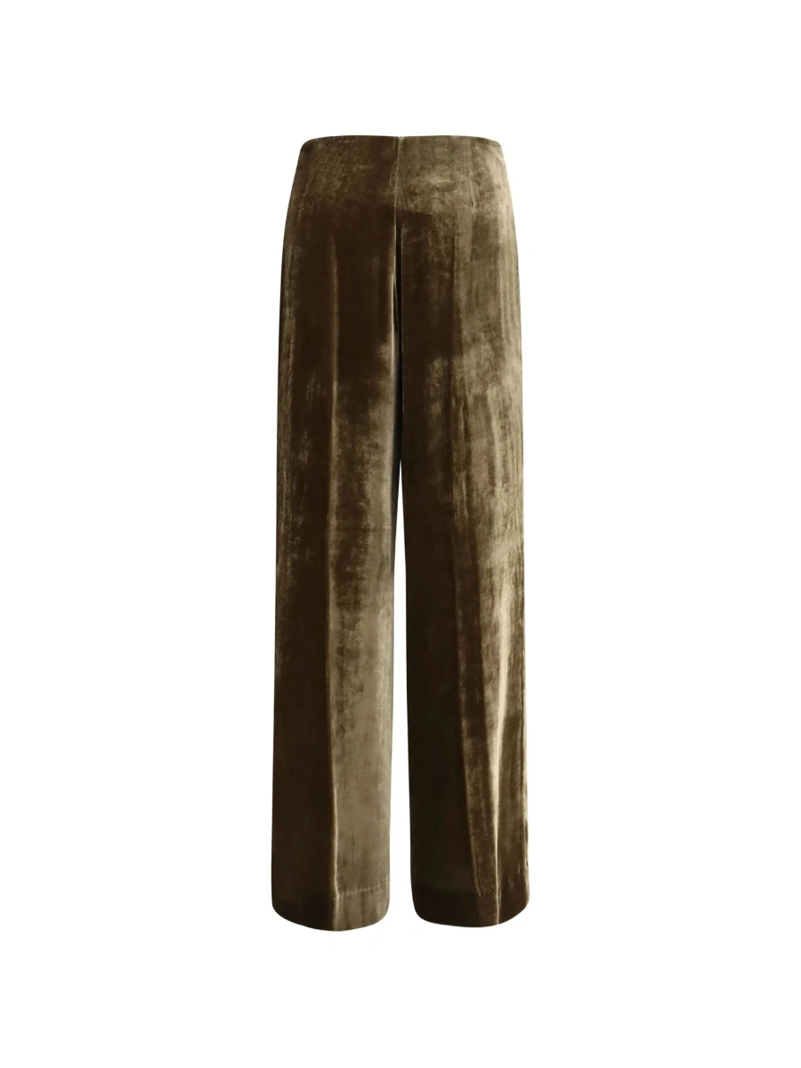 Pantaloni talie inalta P.A.R.O.S.H. verzi - Img 2